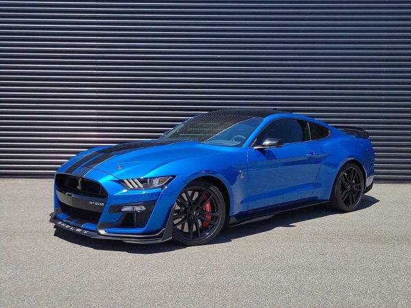 0f70311efdb445488324590fdfa30fb8 2021 Ford Mustang Shelby GT500 Blue Metallic