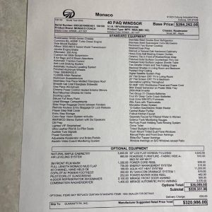635589f6671e4b029f1291e5 2005 Monaco Class A RV WINDSOR 40PAQ