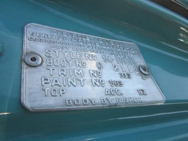 Image00030 1954 Chevrolet Bel Air 2 Door Hardtop